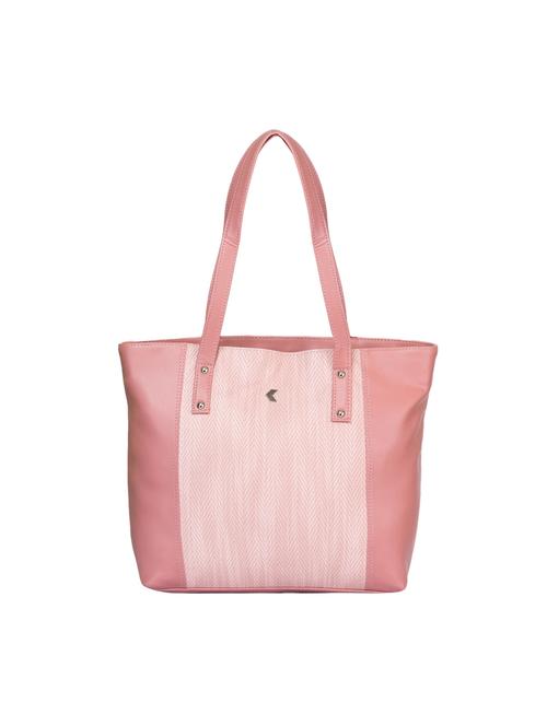 women pink leather textured handbag - 18869790 - Very Small Image - 1