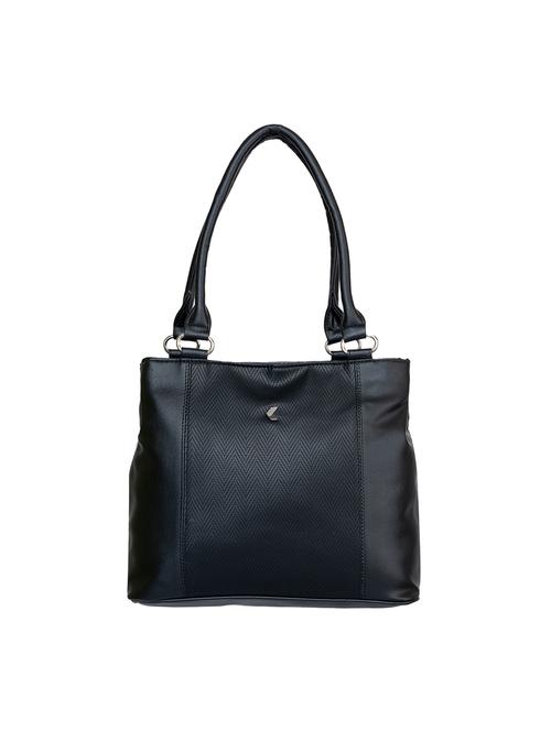 women black leather textured handbag - 18869796 - Very Small Image - 1