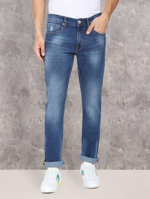 mens slim fit plain jeans - 18870231 - Very Small Image - 1