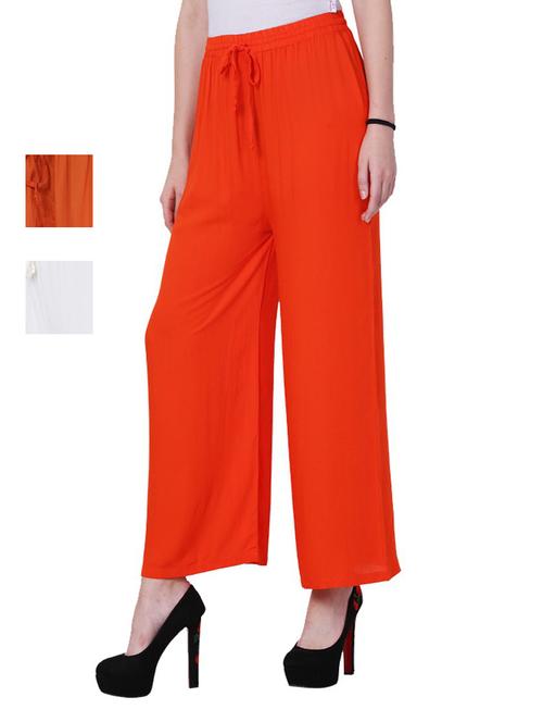 multi colored viscose trousers - 18870505 - Very Small Image - 1