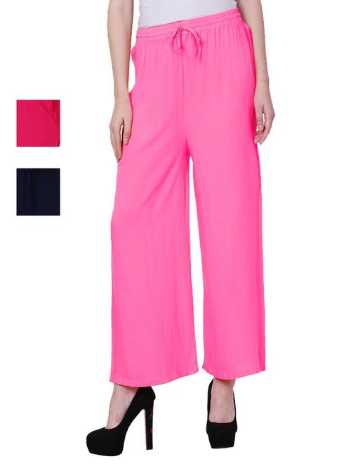 multi colored viscose trousers - 18870578 - Very Small Image - 1