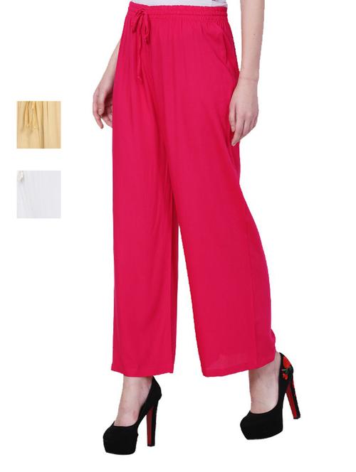 multi colored viscose trousers - 18870616 - Very Small Image - 1