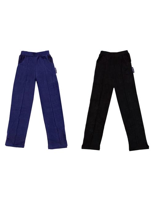 black cotton blend casual trouser - 18874607 - Very Small Image - 1