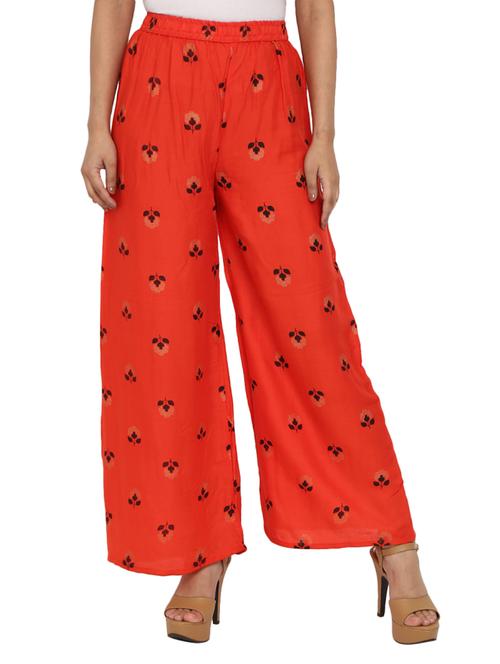 orange rayon palazzo - 18874668 - Very Small Image - 1