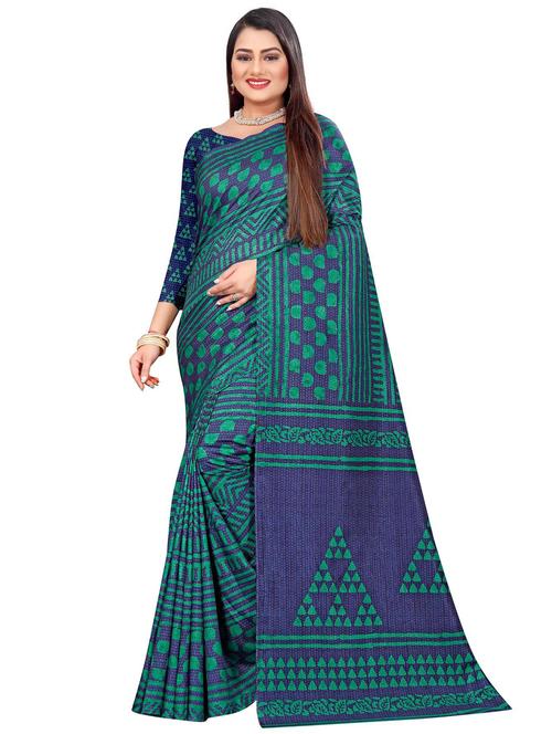 multi colored art silk printed saree - 18874803 - Very Small Image - 1
