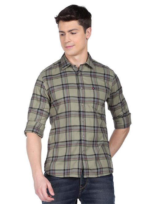 long sleeved checkered casual shirt - 18875001 - Very Small Image - 1