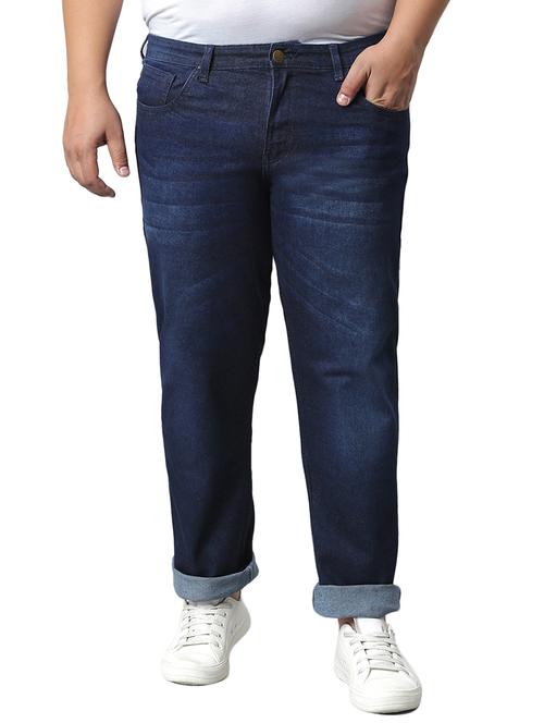 mens relaxed fit plain jeans - 18875030 - Very Small Image - 1