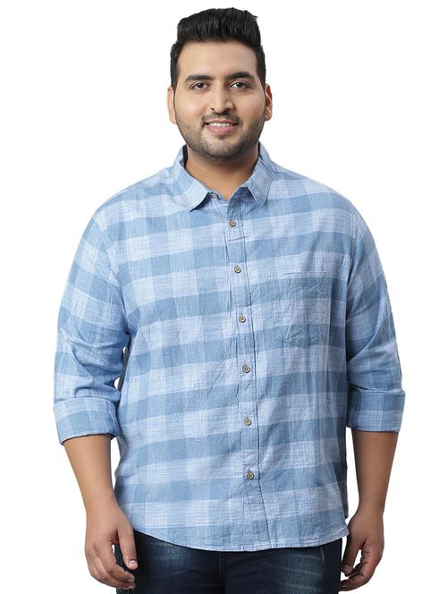 mens checks casual shirt - 18875056 - Very Small Image - 1