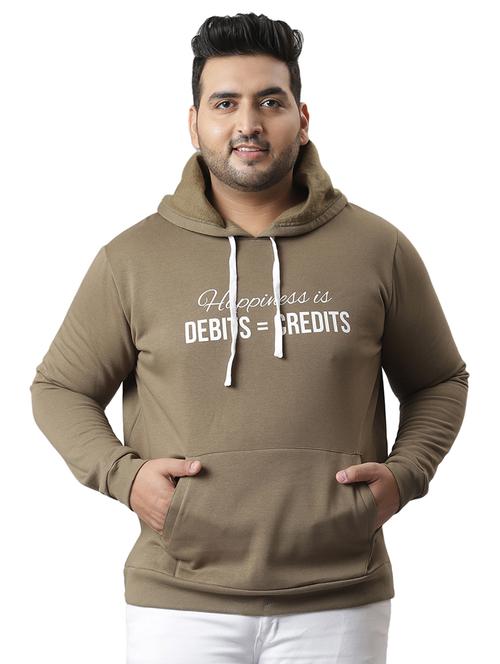 hooded neck plus size sweatshirt - 18875098 - Very Small Image - 1