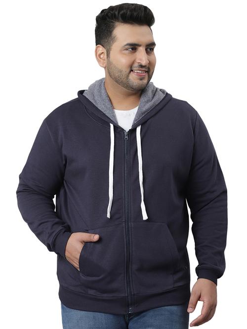 hooded neck plus size sweatshirt - 18875111 - Very Small Image - 1