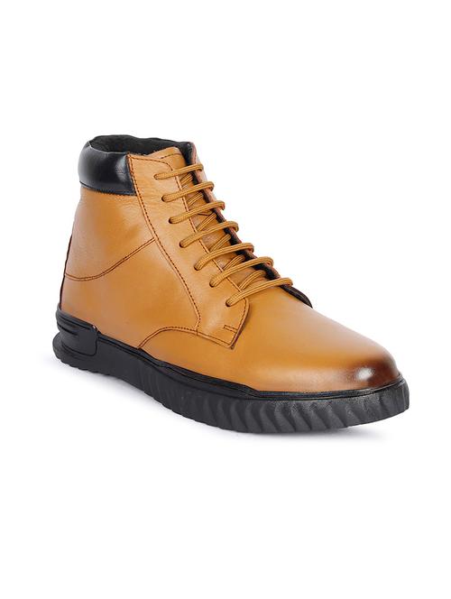 teal leather lace up boots - 18875127 - Very Small Image - 1