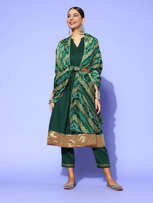 multi colored silk dupatta - 18876484 - Very Small Image - 1