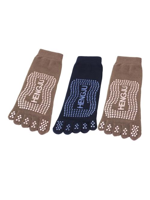 multi coloured cotton ankle length toe seperator sock - 18876869 - Very Small Image - 1