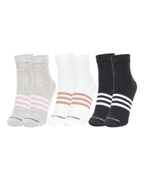 multi coloured cotton above ankle length sock - 18876872 - Very Small Image - 1