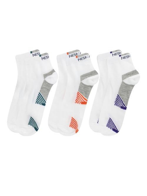 multi coloured cotton ankle length sock - 18876879 - Very Small Image - 1