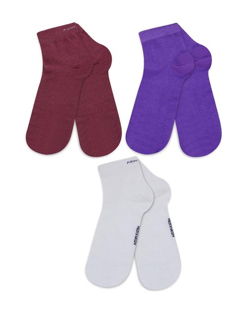 multi coloured cotton ankle length sock - 18876886 - Very Small Image - 1
