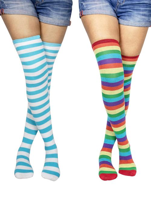 multi coloured cotton ankle length sock - 18876920 - Very Small Image - 1