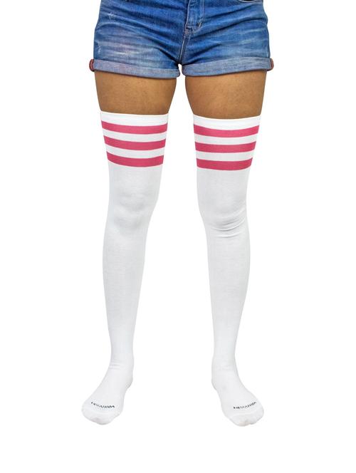 multi coloured cotton thigh length sock - 18877003 - Very Small Image - 1
