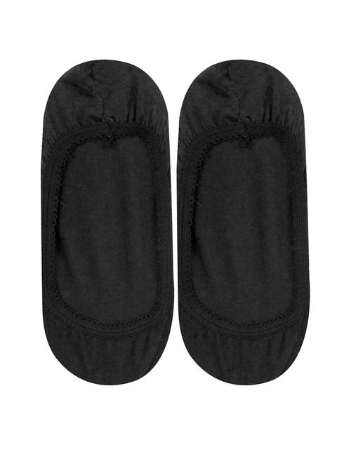 black coloured cotton no show sock - 18877131 - Very Small Image - 1