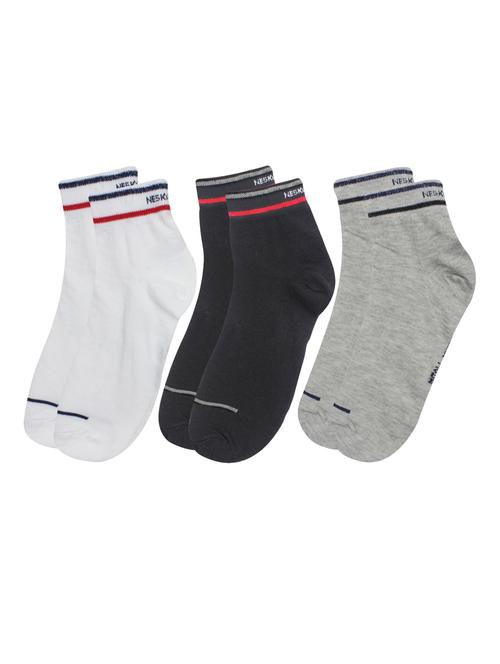 multi coloured cotton ankle length socks - 18877155 - Very Small Image - 1