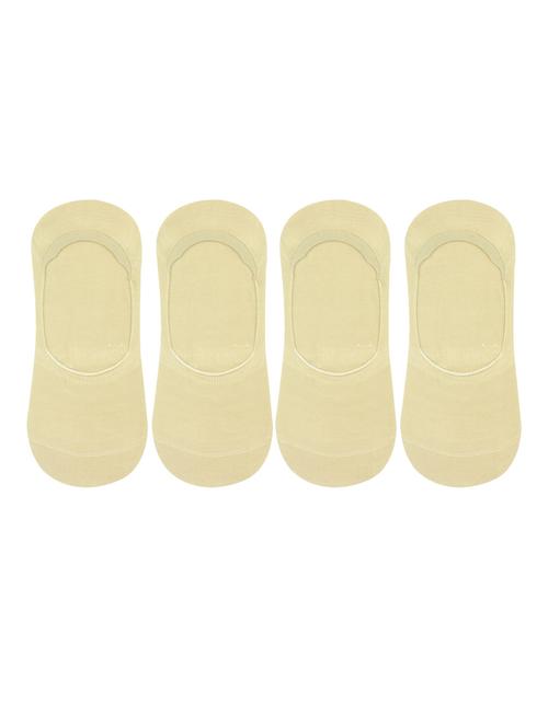 white coloured cotton no show socks - 18877162 - Very Small Image - 1