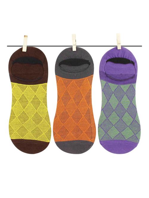 multi colorued cotton ankle length socks - 18877170 - Very Small Image - 1