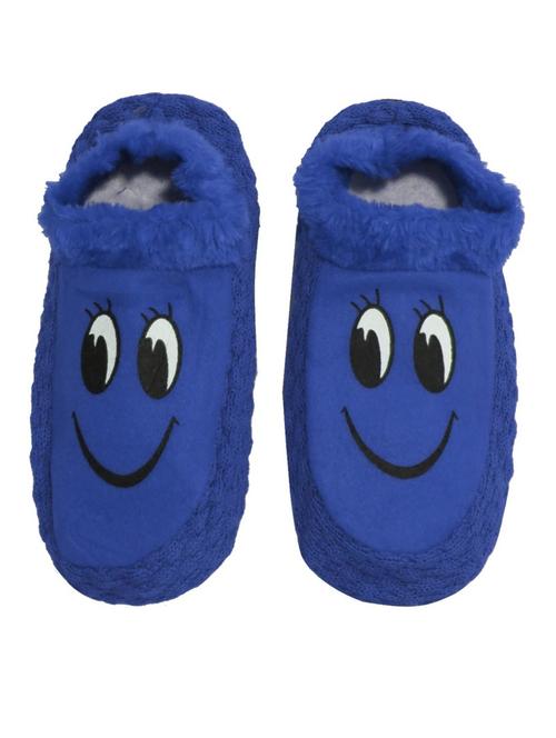 blue coloured cotton no show socks - 18877223 - Very Small Image - 1