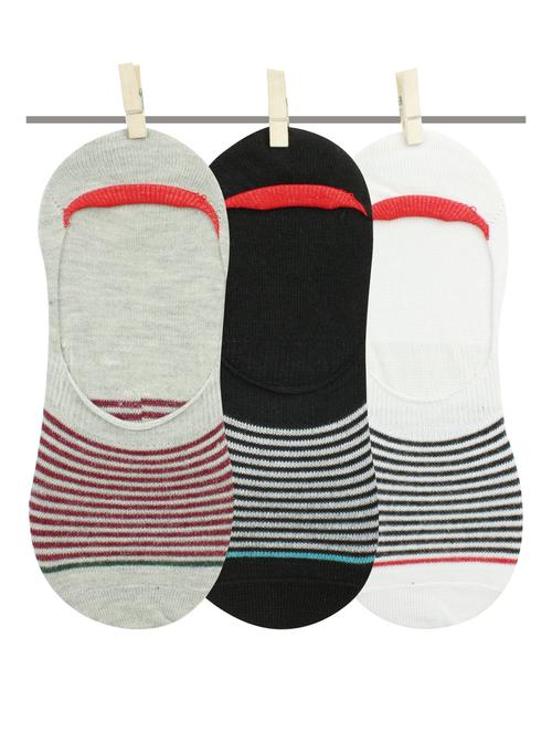 black coloured cotton no show socks - 18877327 - Very Small Image - 1