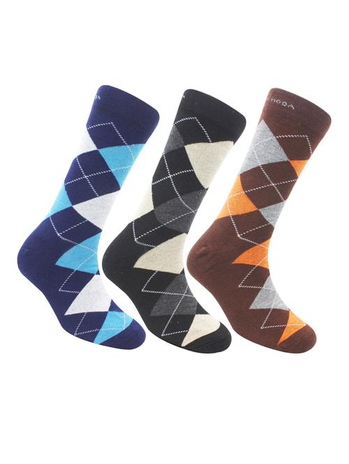 multi coloured cotton full length socks - 18877348 - Very Small Image - 1