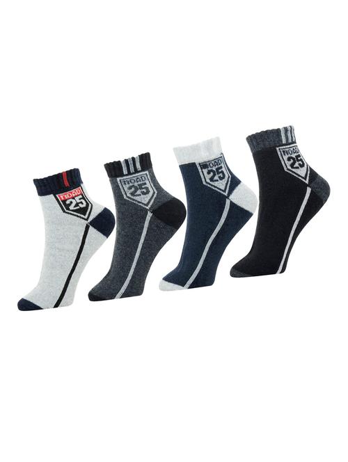 multi coloured cotton ankle length socks - 18877360 - Very Small Image - 1