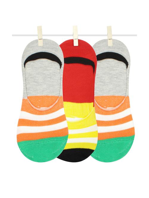 multi coloured cotton no show socks - 18877364 - Very Small Image - 1