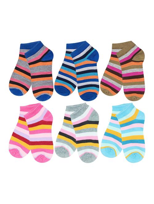 multi colored cotton ankle length sock - 18877399 - Very Small Image - 1