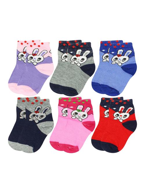 multi colored cotton ankle length sock - 18877423 - Very Small Image - 1
