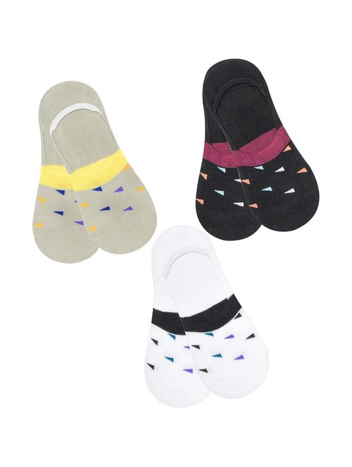 multi colored cotton ankle length sock - 18877746 - Very Small Image - 1
