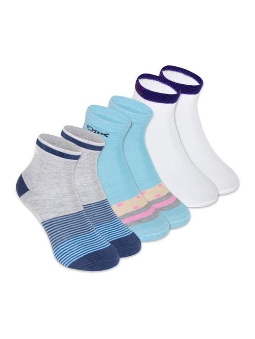 multi colored cotton ankle length sock - 18877770 - Very Small Image - 1