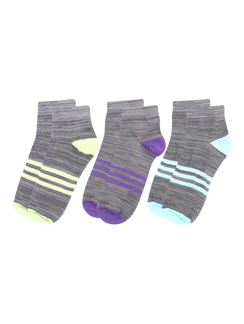 multi colored cotton ankle length sock - 18877817 - Very Small Image - 1