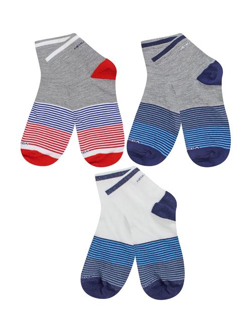multi colored cotton ankle length sock - 18877961 - Very Small Image - 1