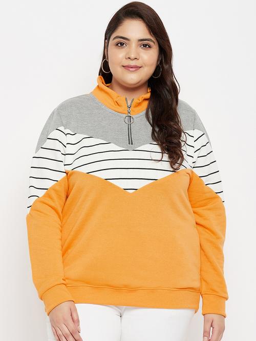 women's color block sweatshirt - 18878104 - Very Small Image - 1