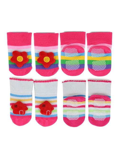 multi colored cotton ankle length sock - 18878164 - Very Small Image - 1