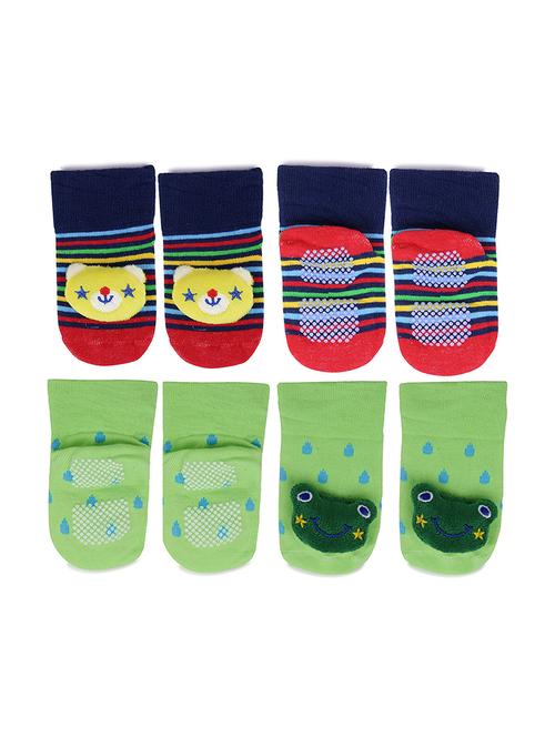 multi colored cotton ankle length sock - 18878236 - Very Small Image - 1