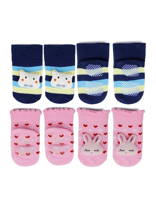 multi colored cotton ankle length sock - 18878241 - Very Small Image - 1