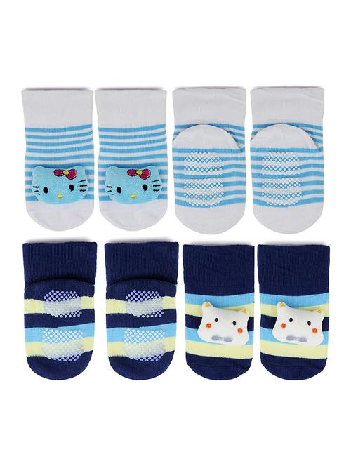 multi colored cotton ankle length sock - 18878255 - Very Small Image - 1