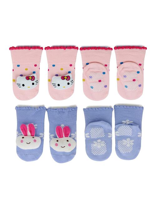 multi colored cotton ankle length sock - 18878277 - Very Small Image - 1