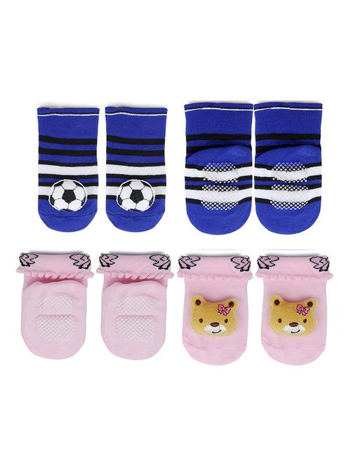multi colored cotton ankle length sock - 18878283 - Very Small Image - 1