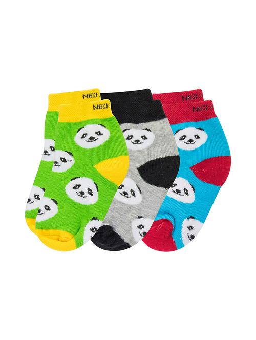 multi colored cotton ankle length sock - 18878308 - Very Small Image - 1