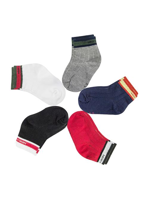 multi colored cotton ankle length sock - 18878347 - Very Small Image - 1