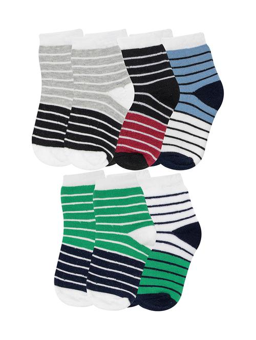multi colored cotton ankle length sock - 18878362 - Very Small Image - 1
