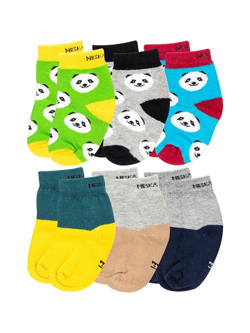 multi colored cotton ankle length sock - 18878363 - Very Small Image - 1