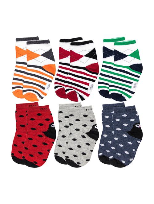 multi colored cotton ankle length sock - 18878364 - Very Small Image - 1