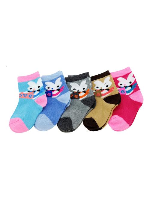 multi colored cotton ankle length sock - 18878370 - Very Small Image - 1